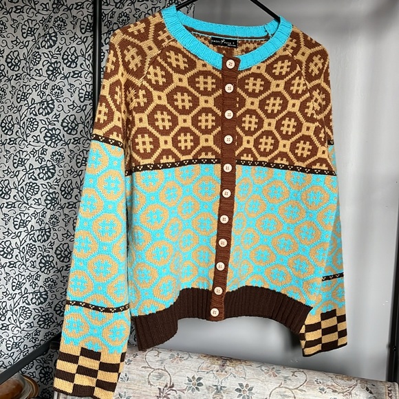 Knit patterned cardigan Size:S - Picture 2 of 6